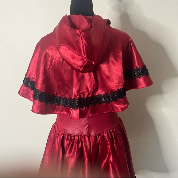 Leg Avenue Sexy Gothic Red Riding Hood Halloween Costume Women's‎ Sz L Cosplay - Picture 16 of 16